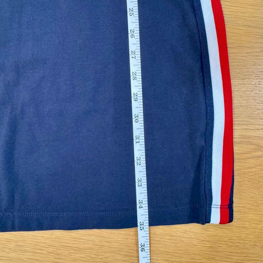 Tommy Hilfiger Womens M Navy Logo T-Shirt Dress Side Stripe Stretch Cotton Mini - Picture 6 of 6